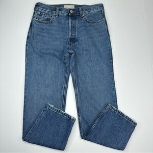 Everlane Women's Blue The Relaxed Straight Fit Designer Jean W25-30/L26.75